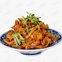 涼皮高清素材 一碗美味涼皮的視覺(jué)盛宴